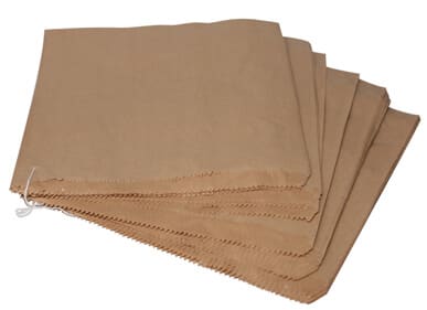 Strung Brown Kraft Paper Bags
