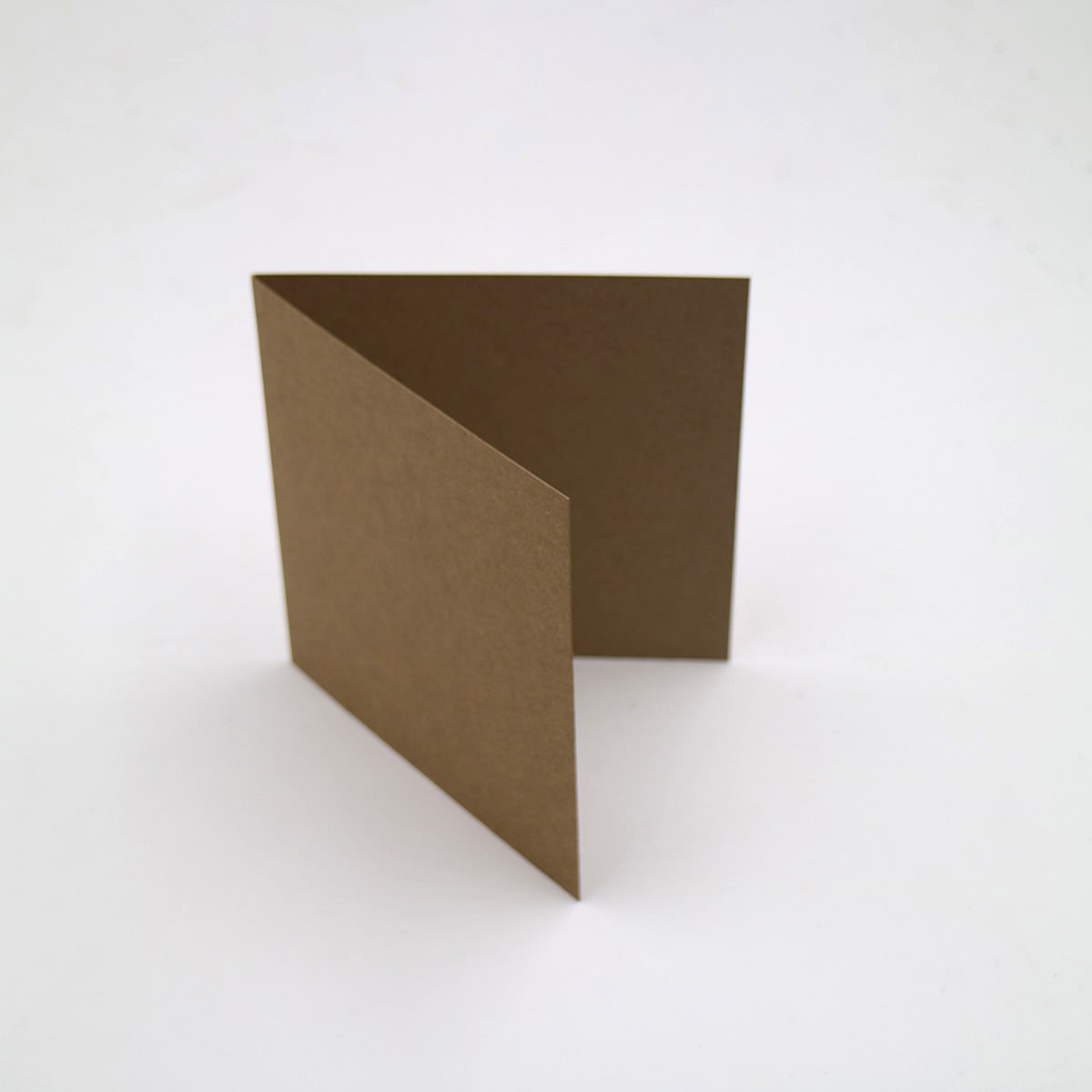 130mm Square Clean Kraft Recycled Folded Cardstock 350gsm