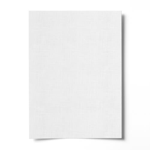 A7 Diamond White Fine Linen Effect Card (300gsm)