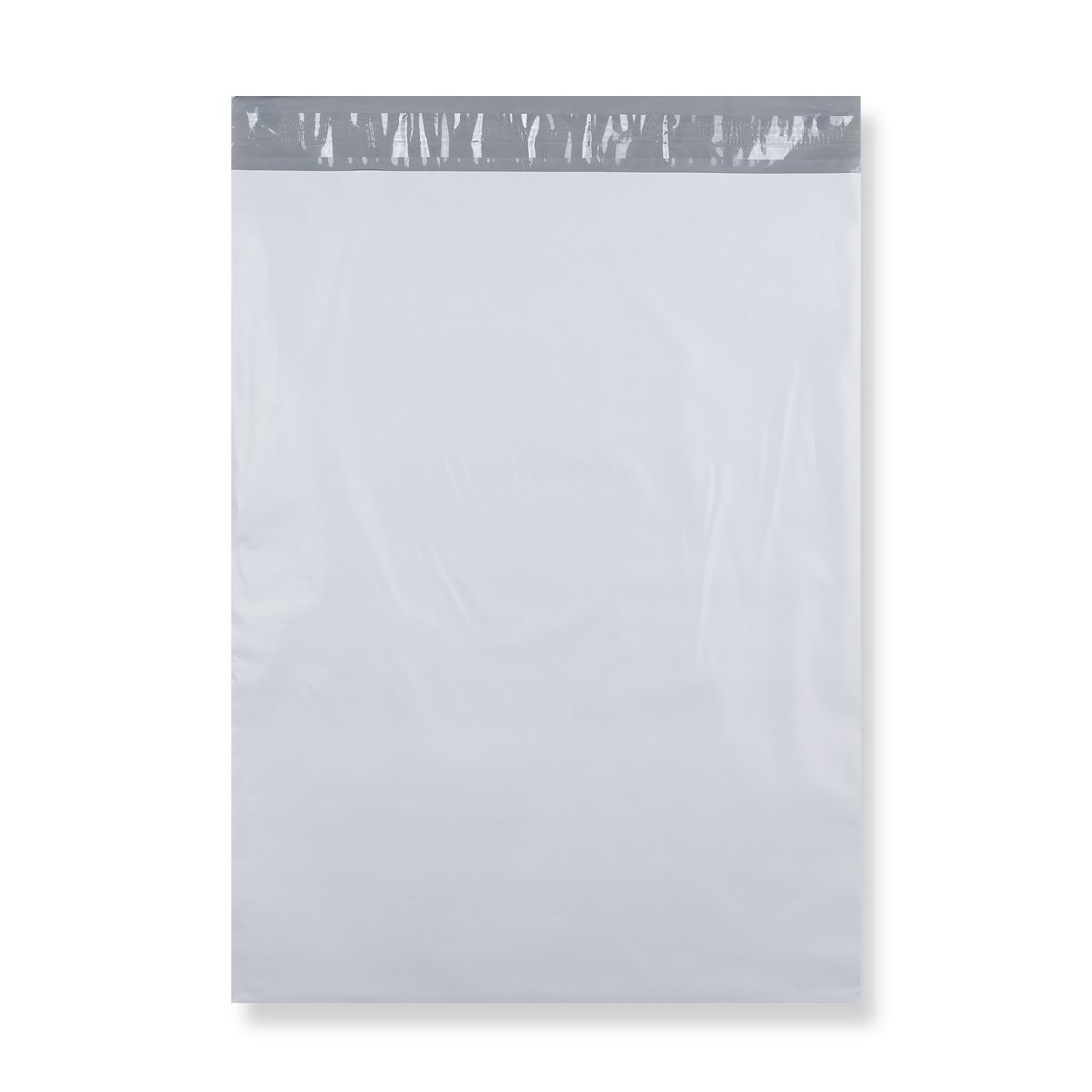285x385mm White Polyethylene Mailing Bag Peel & Seal 60 Micron