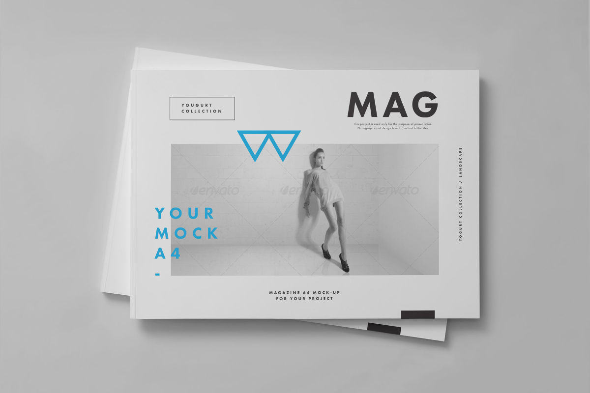 Download Horizontal A4 Magazine Mock up 2 by yogurt86 on Envato ...