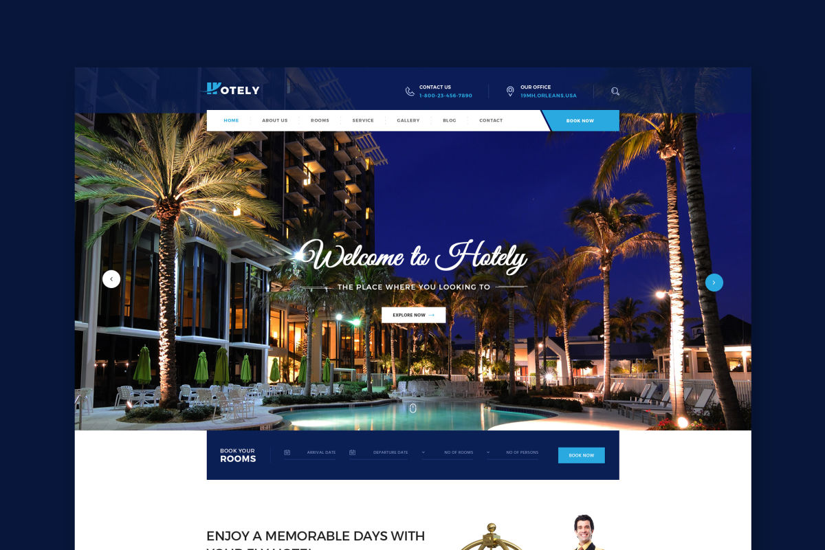 Hotely  Hotel Booking  Travel HTML Template by WPmines 