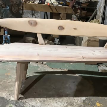 靠背椅子 Bench, 2022