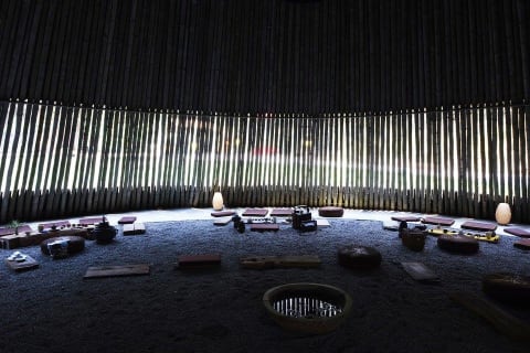 令人忘卻塵世紛擾的斗笠造型藝文空間 Inside a bamboo hat shaped escape space, in touch with purity of mind, heart and soul  憨人書院