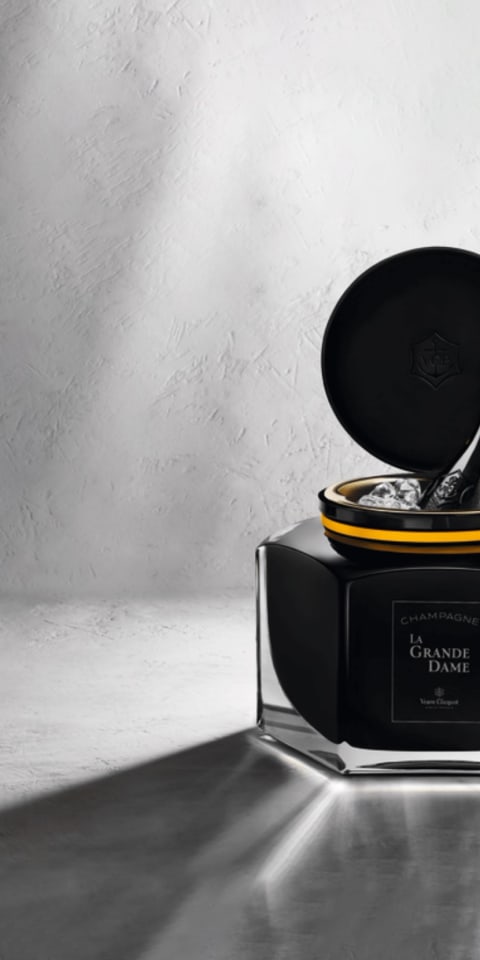 Beyond the aesthetic elegance and grace of French craftsmanship emerges the ultimate representation of heritage and legacy.  Custom made, limited edition.  Maison Veuve Clicquot, La Grande Dame by Baccarat