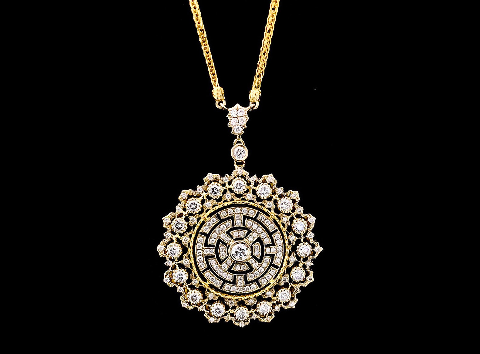 Renaissance Style Diamond Pendant 雕金墜 | 賀澤高級訂製珠寶 Renaissance Style Diamond Pendant 雕金墜 | 賀澤高級訂製珠寶