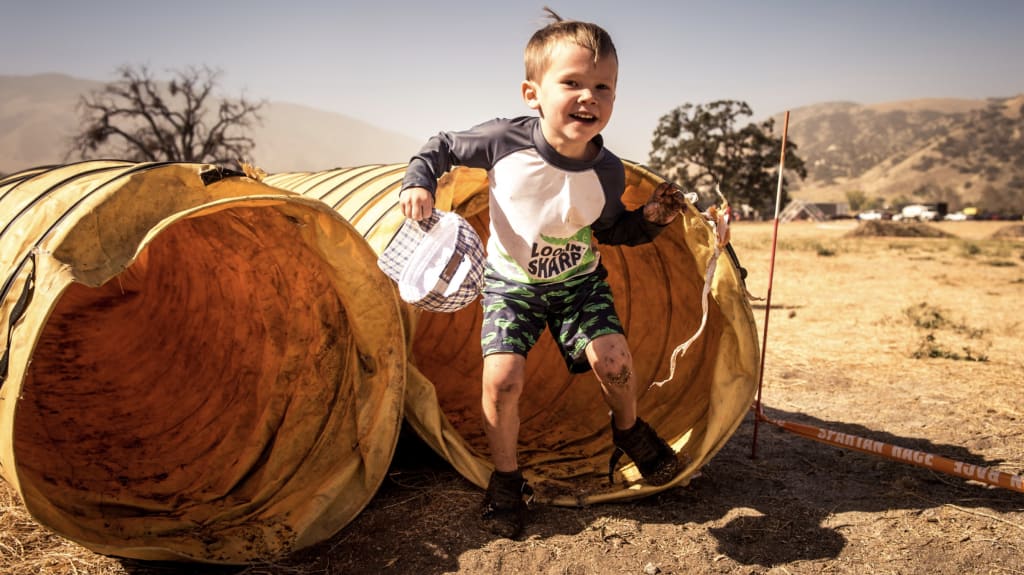 Obstacle course event geared for kids, no participation trophies here.  Spartan Kids Race(圖2)