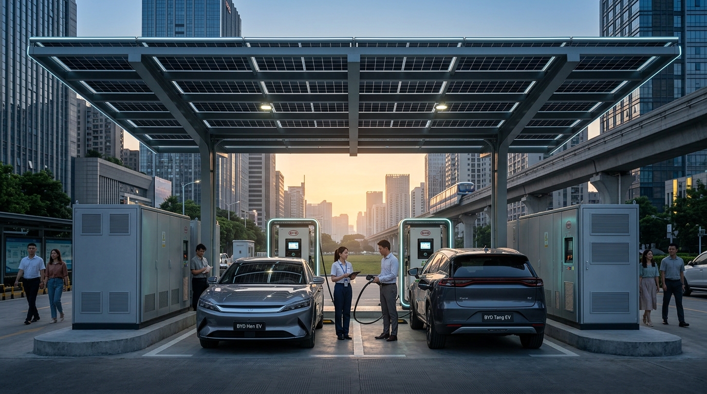 Solar+BESS Integrated EV Supercharging Stations