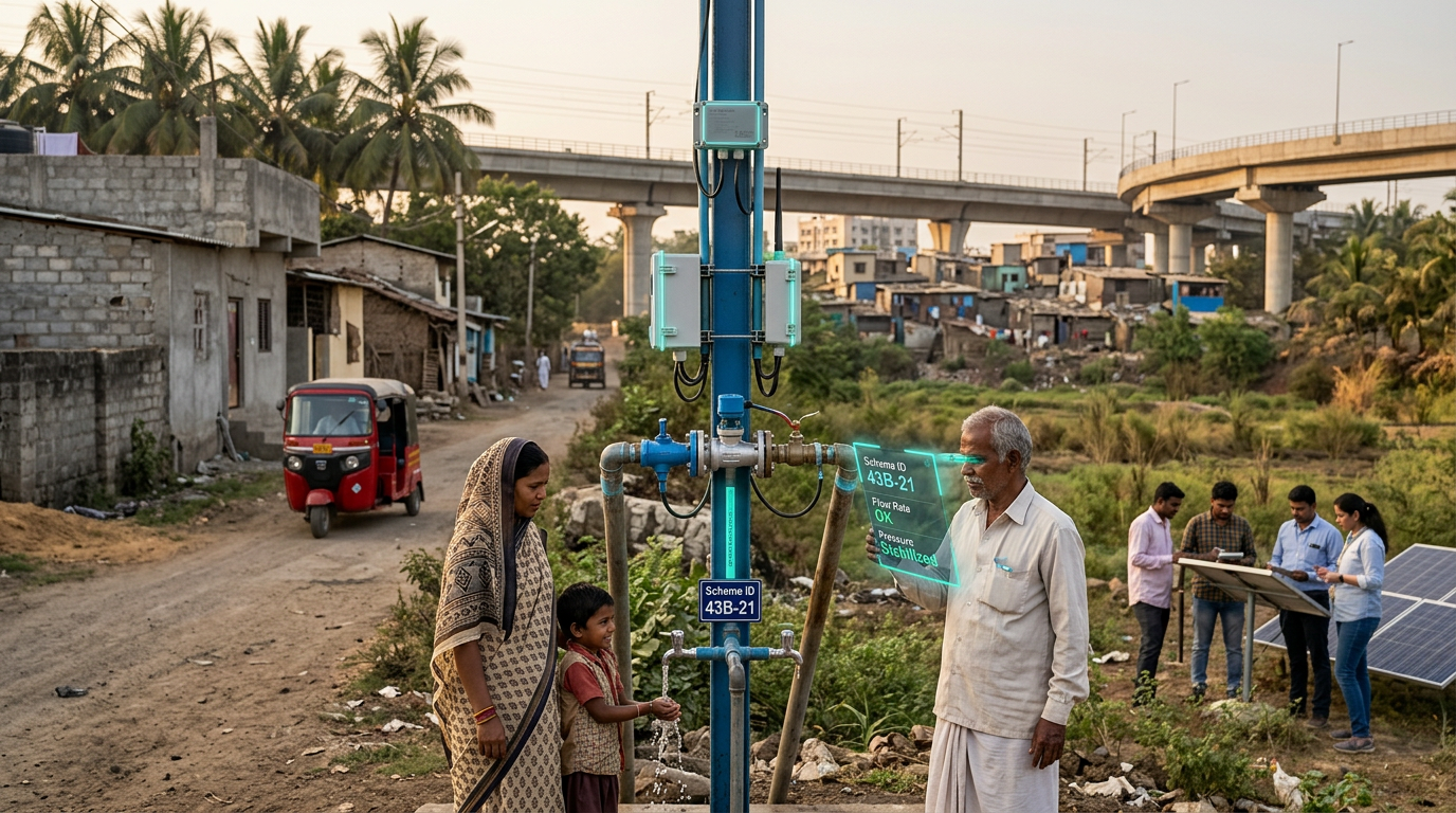 IoT-Monitored Rural Piped Water Supply at Scale