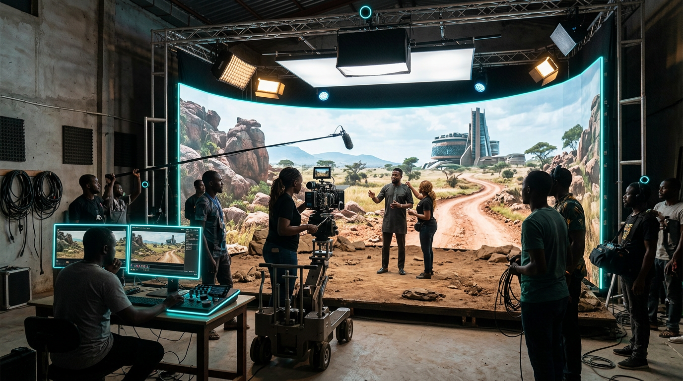 LED Volume Virtual Production for African Cinema