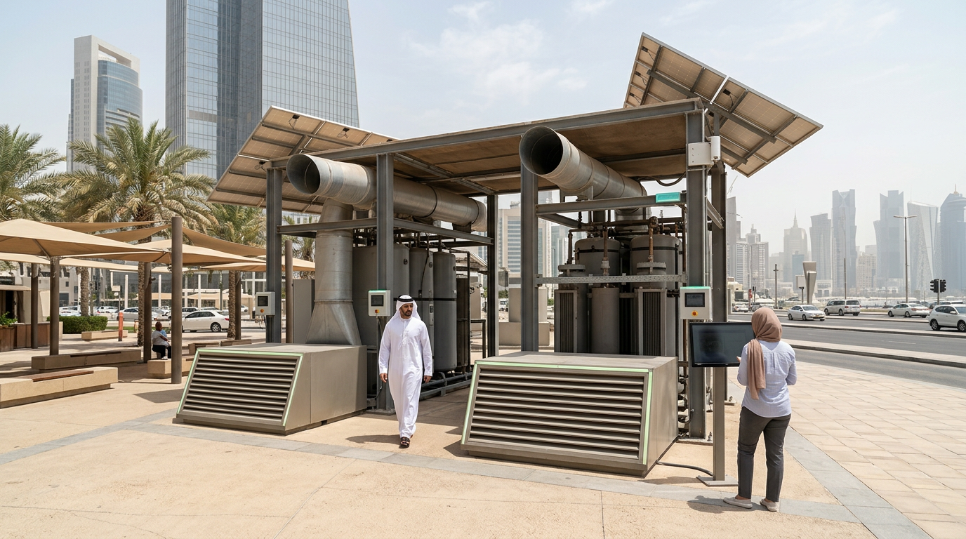 Qatar Solar-Powered Open-Air Cooling