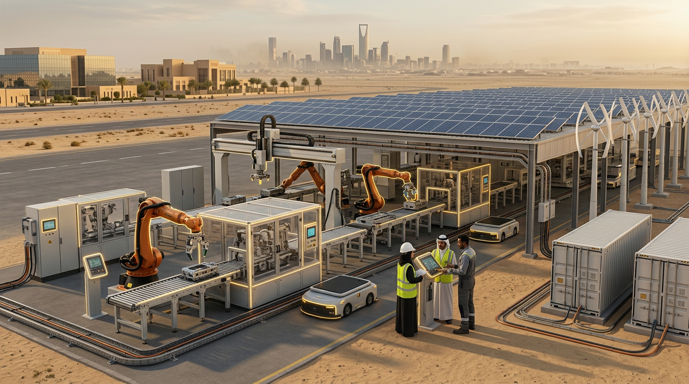 Renewable-Powered Autonomous Robotic Manufacturing