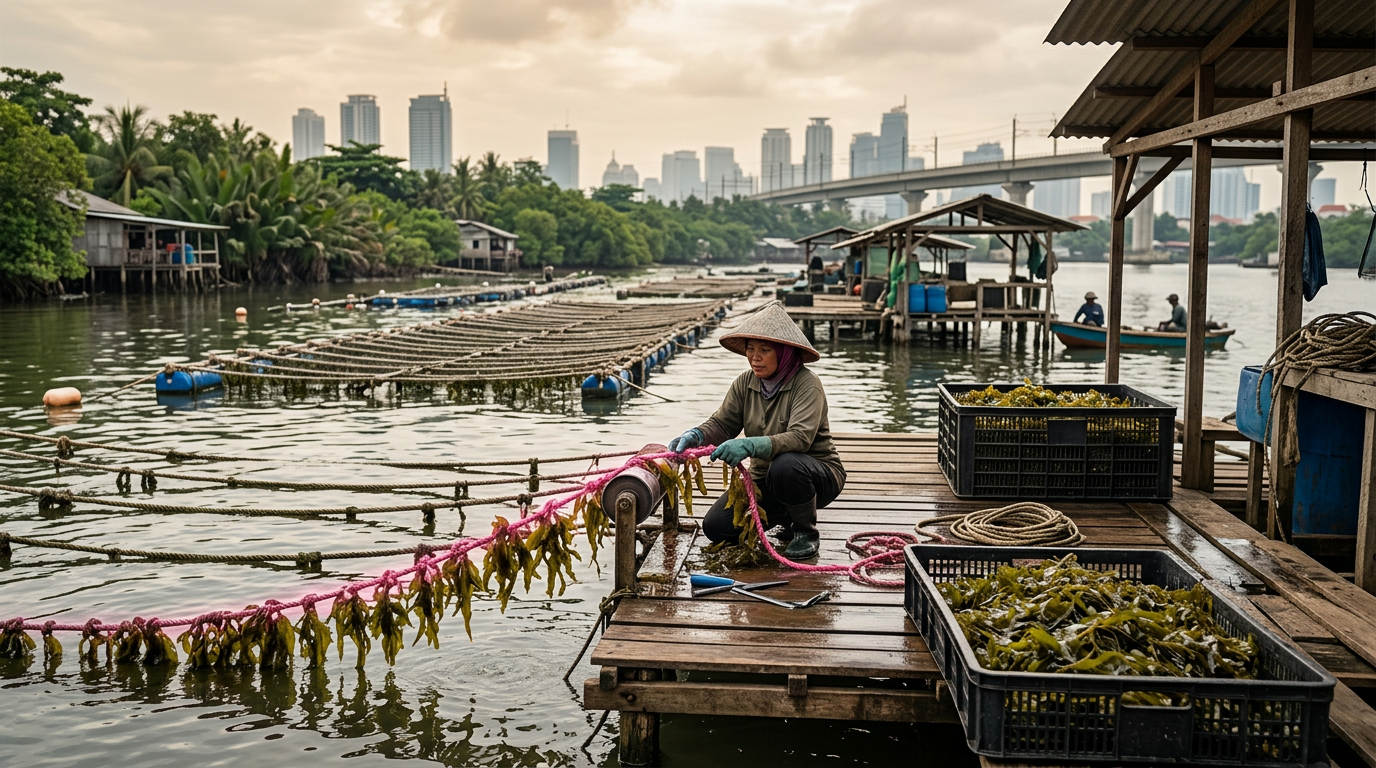 Industrial-Scale Seaweed Cultivation & Processing