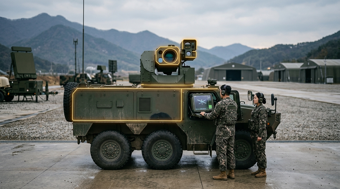 Laser Anti-Drone Weapon System (Cheongwang)