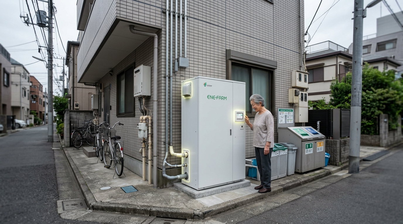 Residential Fuel Cell Cogeneration (ENE-FARM)