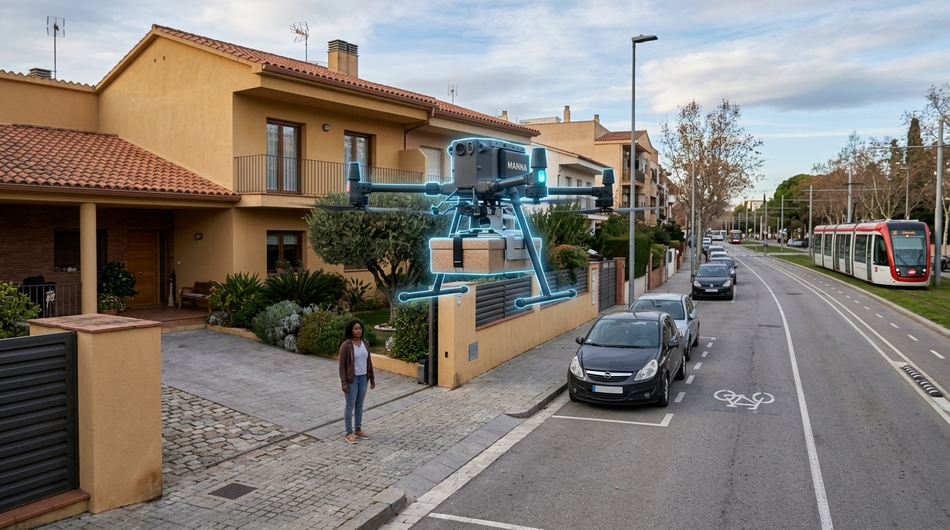 Autonomous Drone Delivery Networks