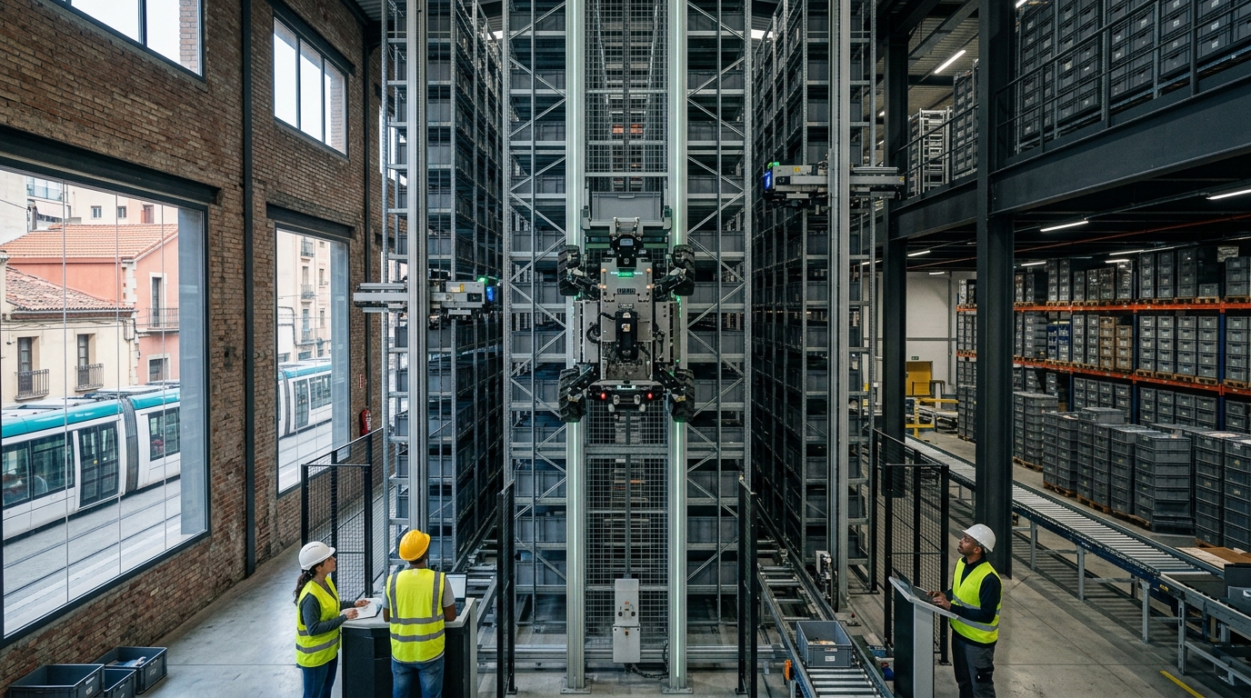 3D Warehouse Logistics Robots