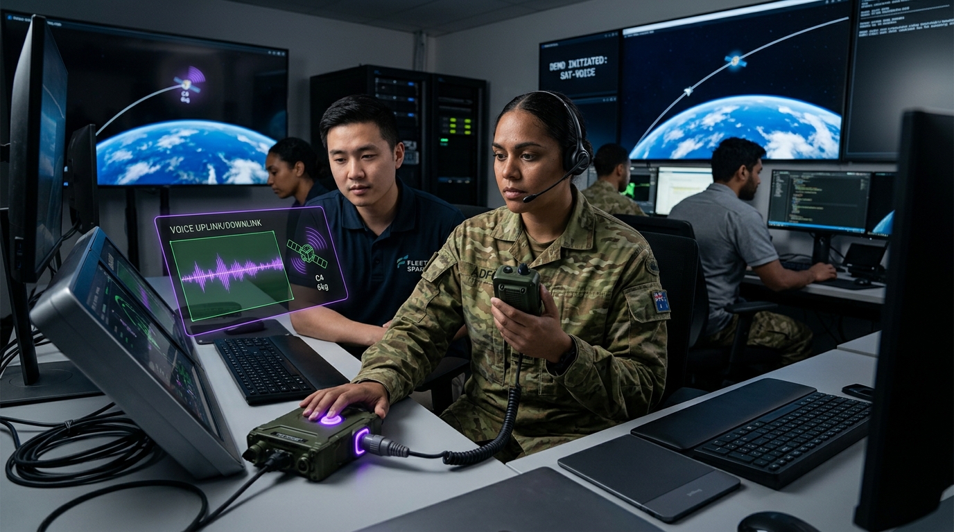 Nano-Satellite Voice-Enabled Communications