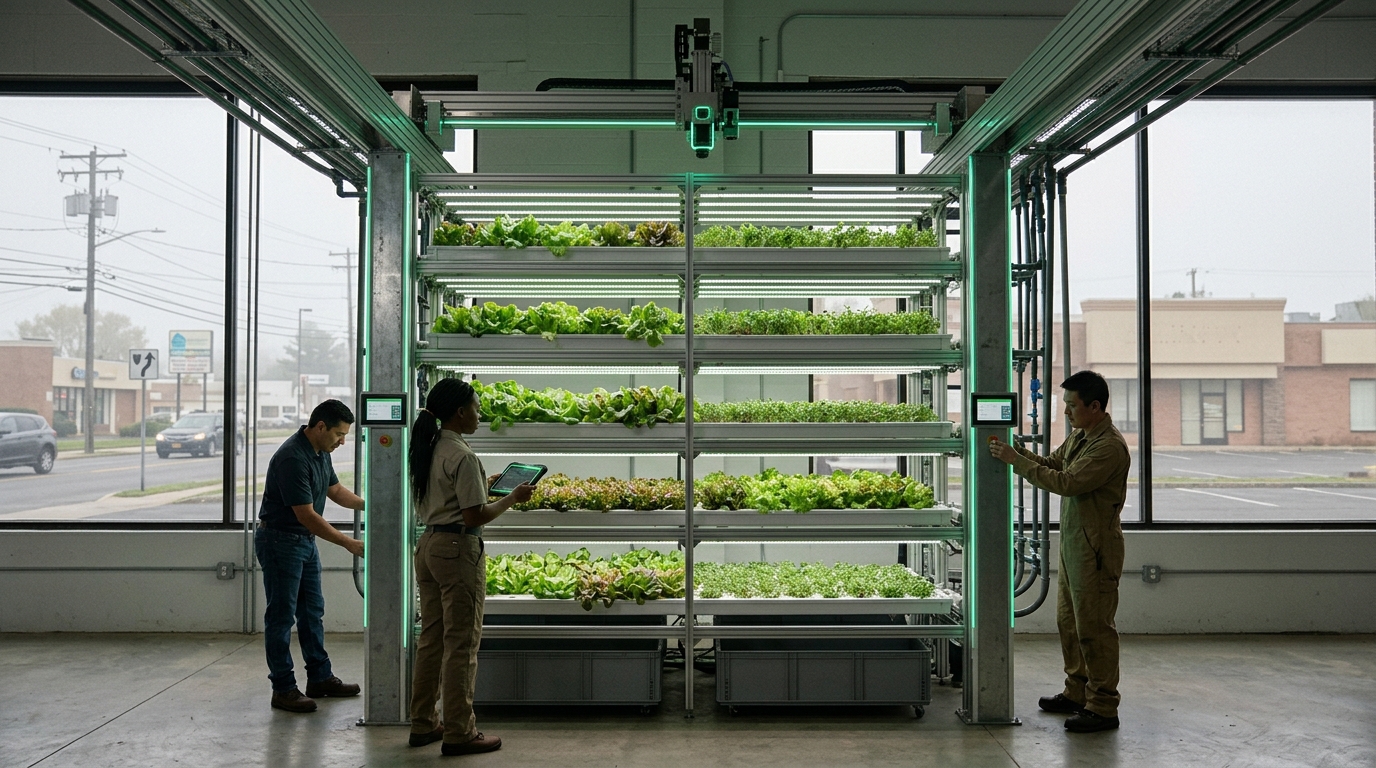 AI-Optimized Vertical Farming