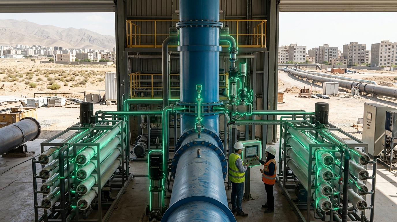 Large-Scale Desalination and Water Transfer Systems