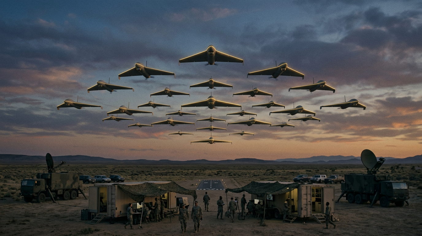 Drone Swarm and Autonomous Coordination Technology