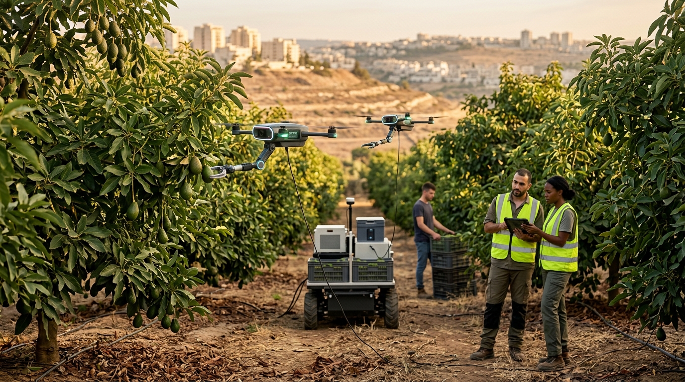 Flying Autonomous Fruit Harvesting Robots