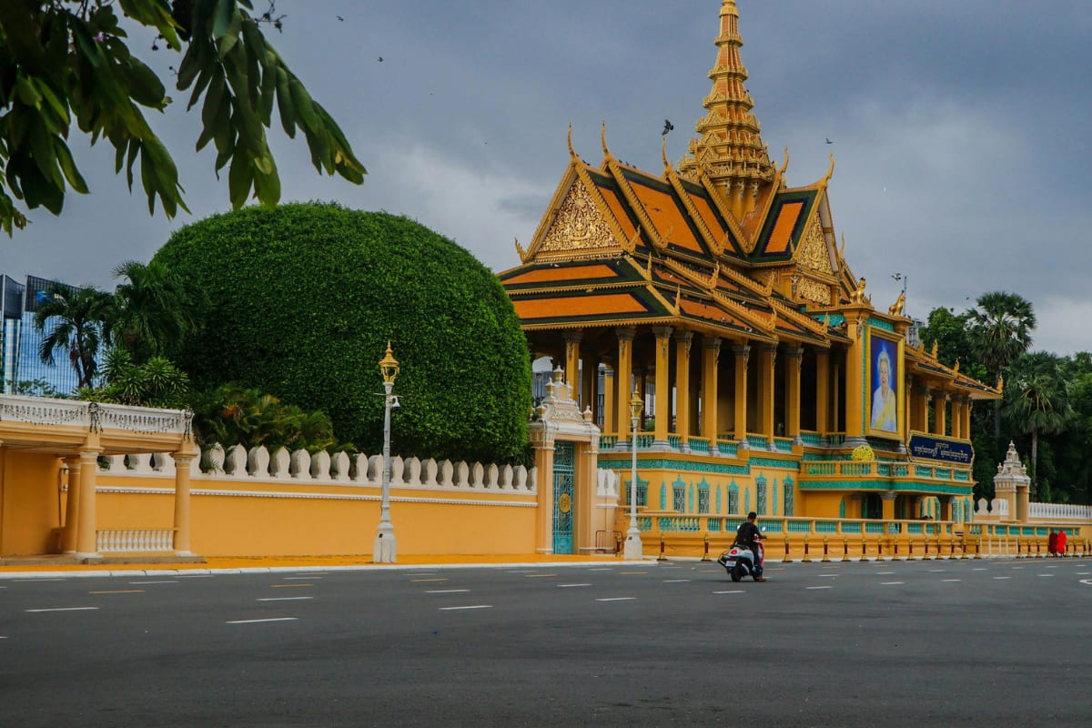 Königlicher Palast in Phnom Penh bei Tag