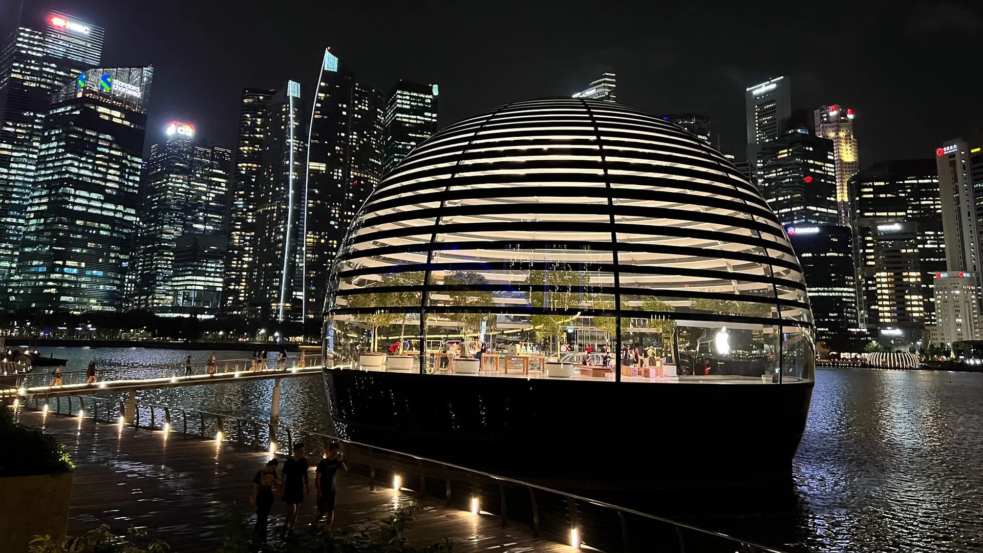 Singapur, Skyline mit Marina Bay und Gardens by the Bay