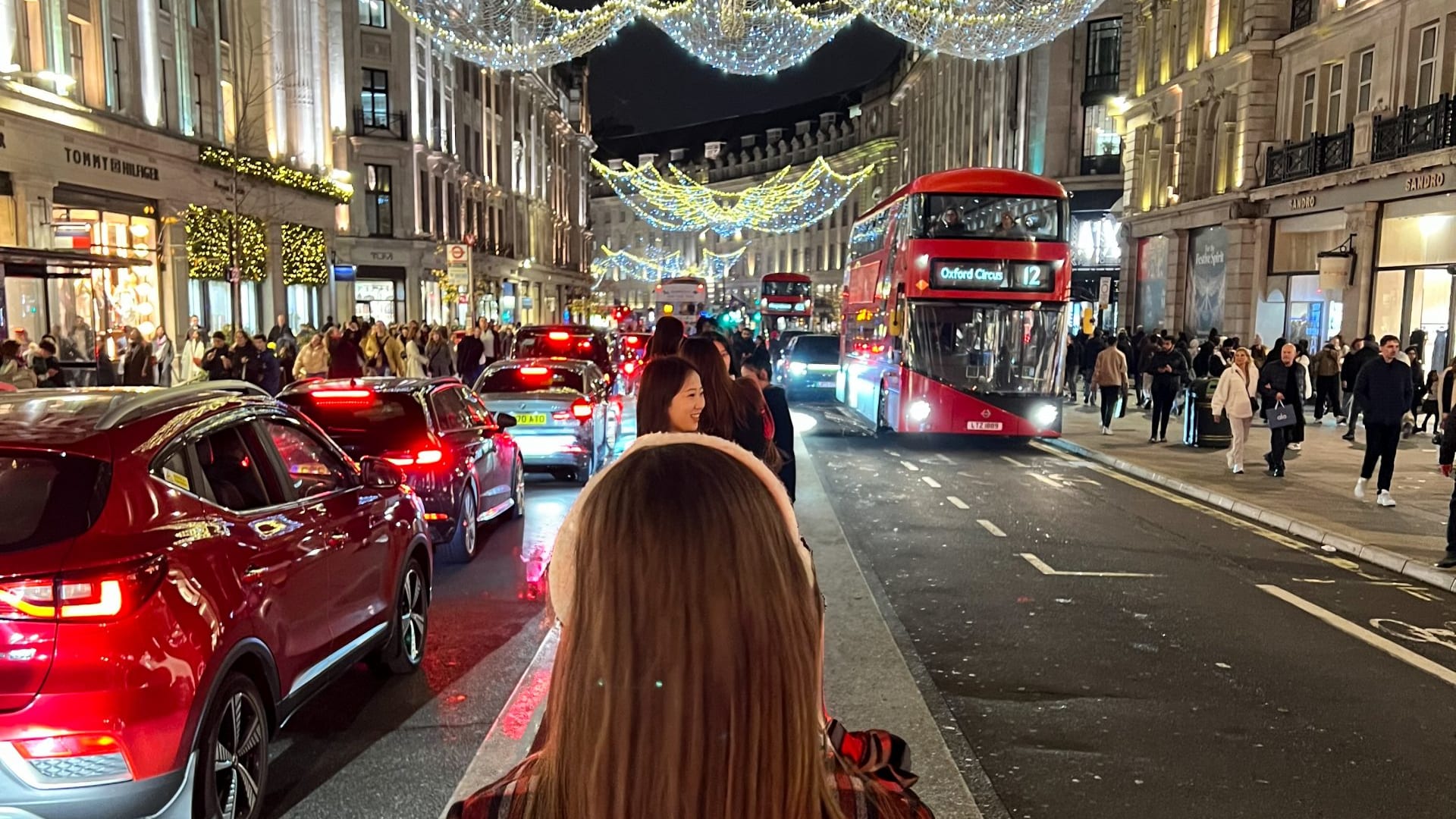 Weihnachtsbeleuchtung in der Regent Street, London