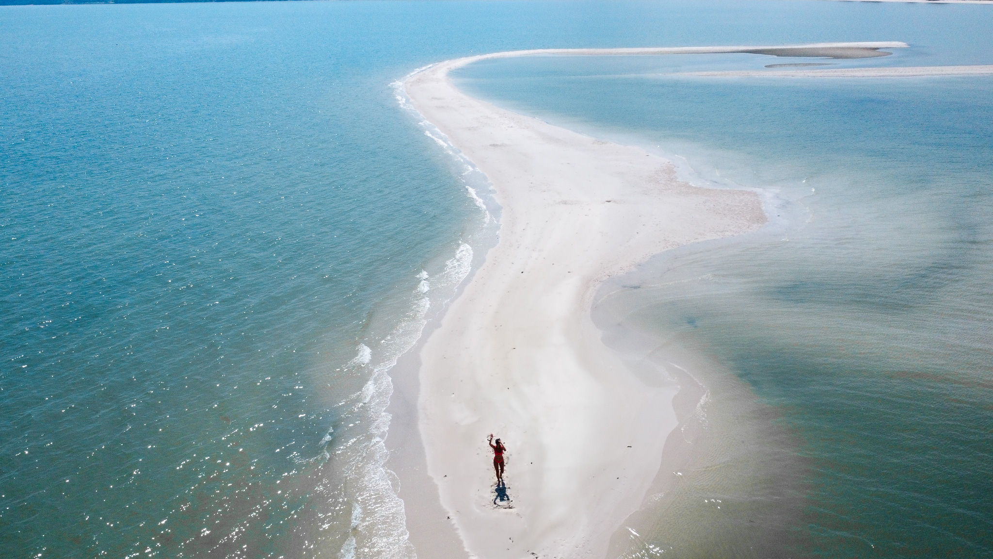 Koh Yao Noi Sandbank aus der Vogelperspektive