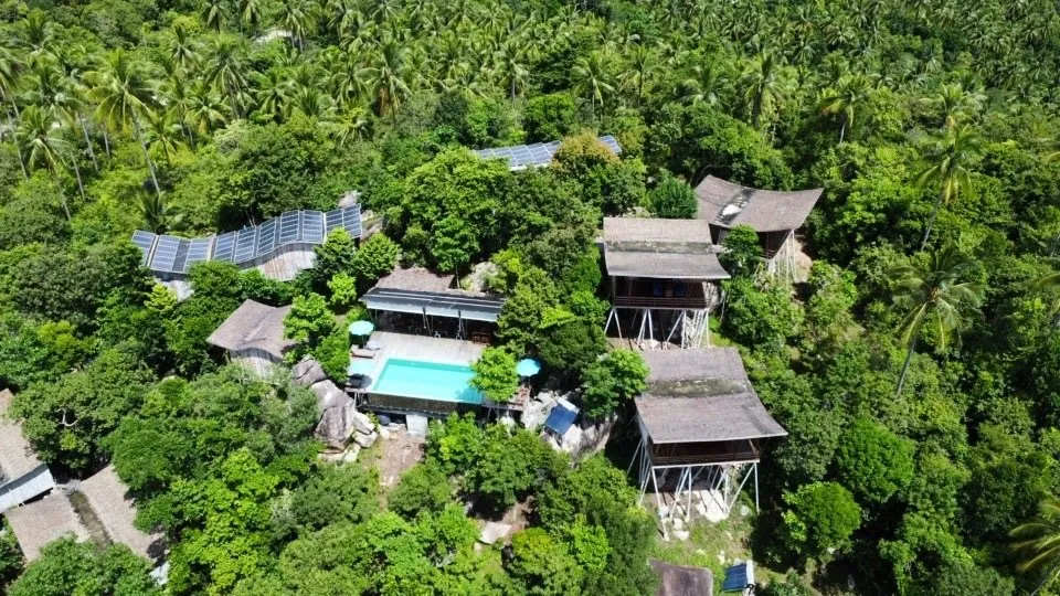 Eco Lodge Ko Tao Luftaufnahme