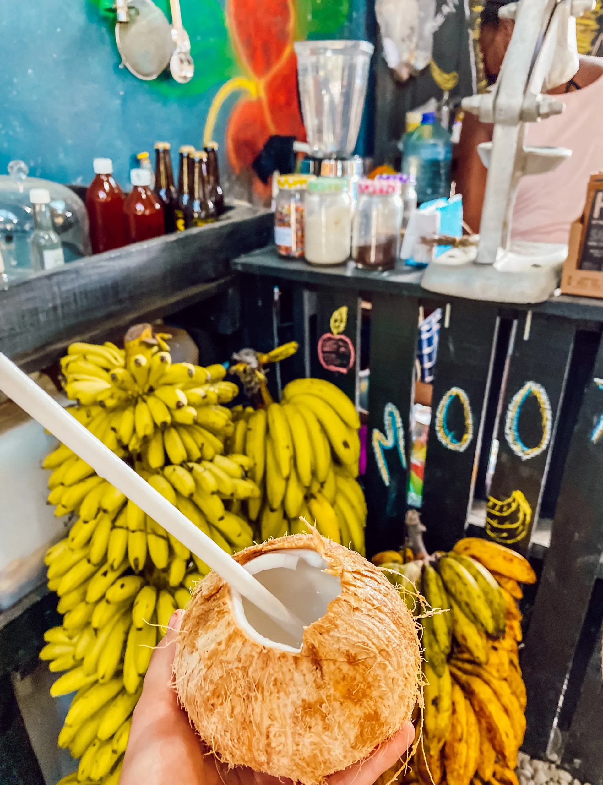 Snack-Stand im Ort Puerto Viejo