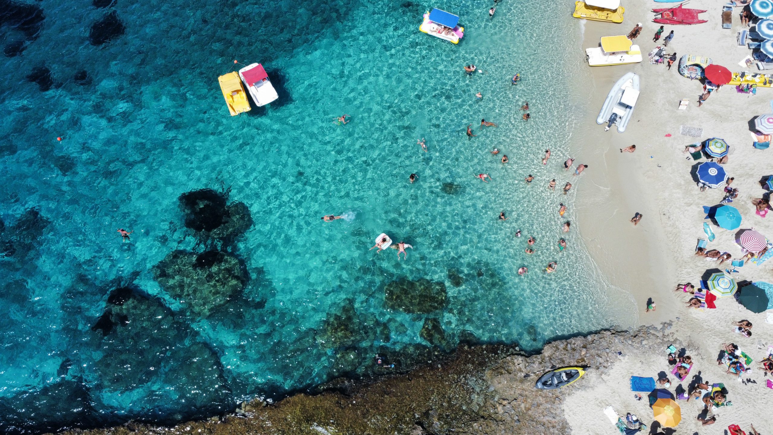 Grotticelle Beach in Capo Vaticano, Tropea