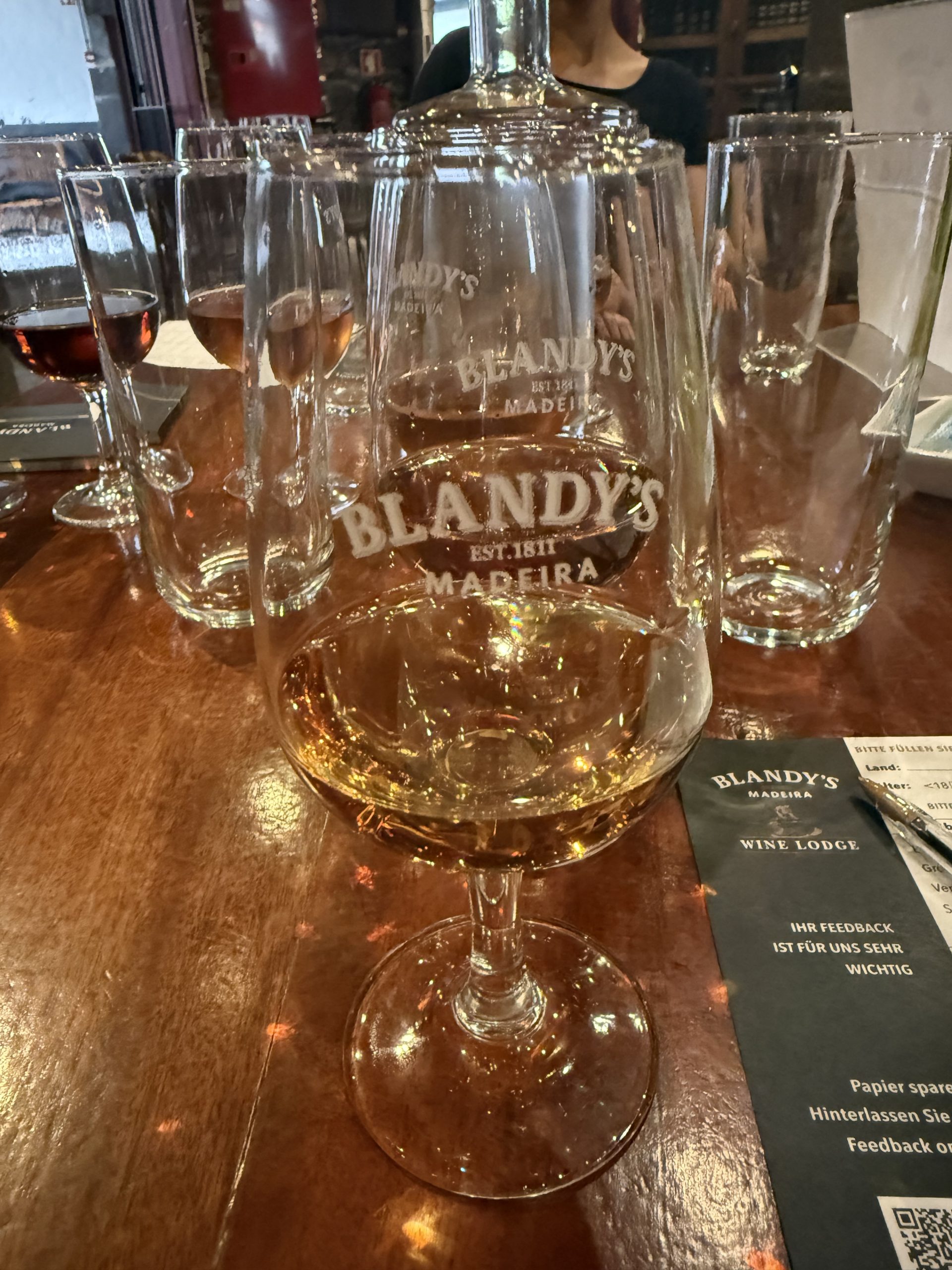 Madeirawein-Verkostung bei Blandy's