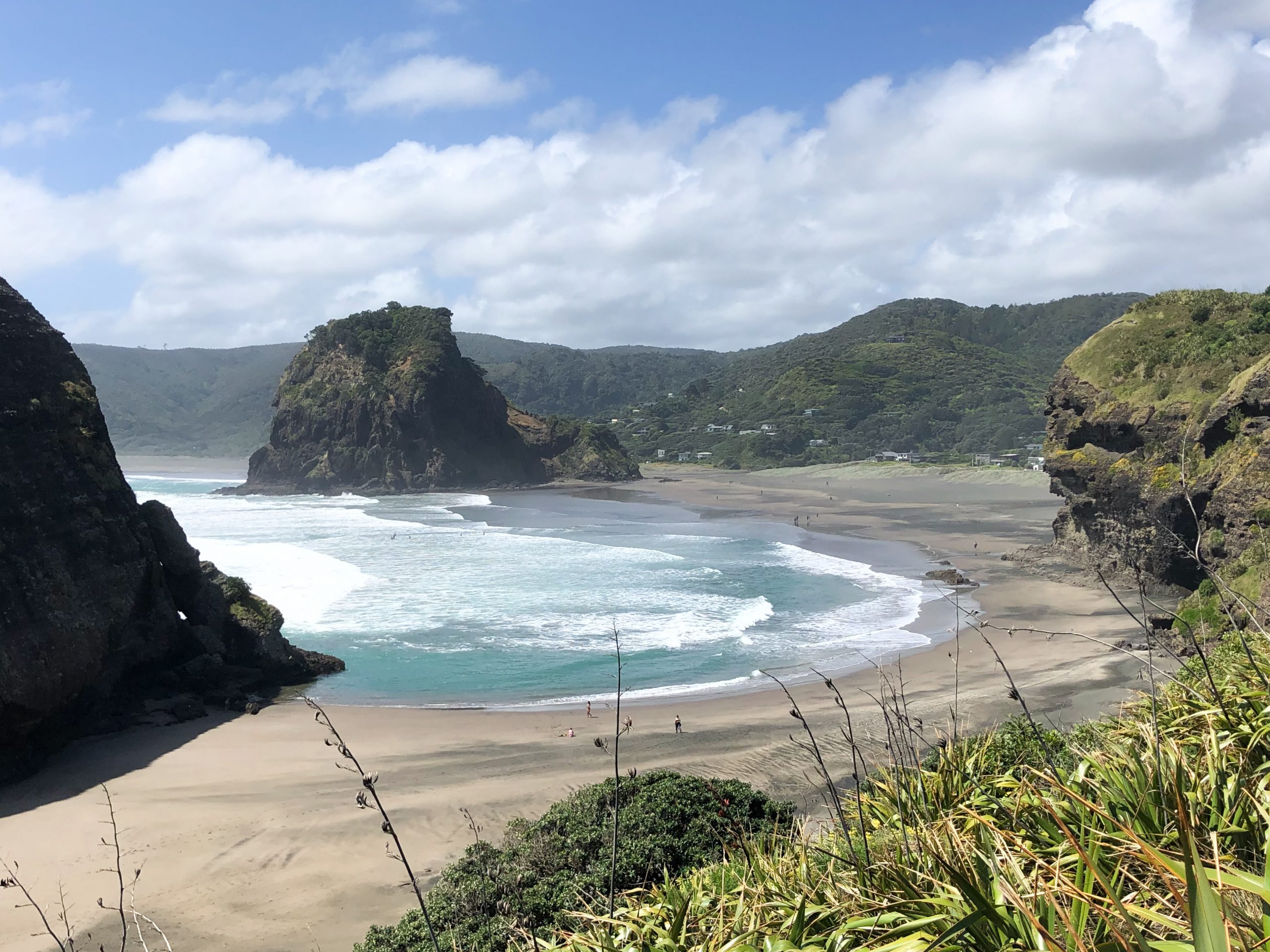 Aussicht vom Lion Rock auf Strand und Meer