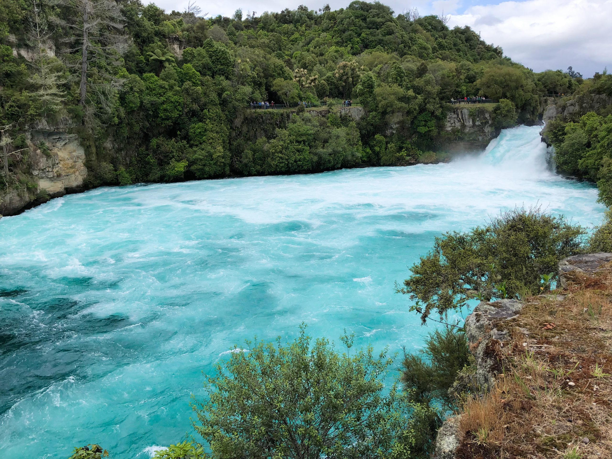 Der Waikato River an den Huka Falls