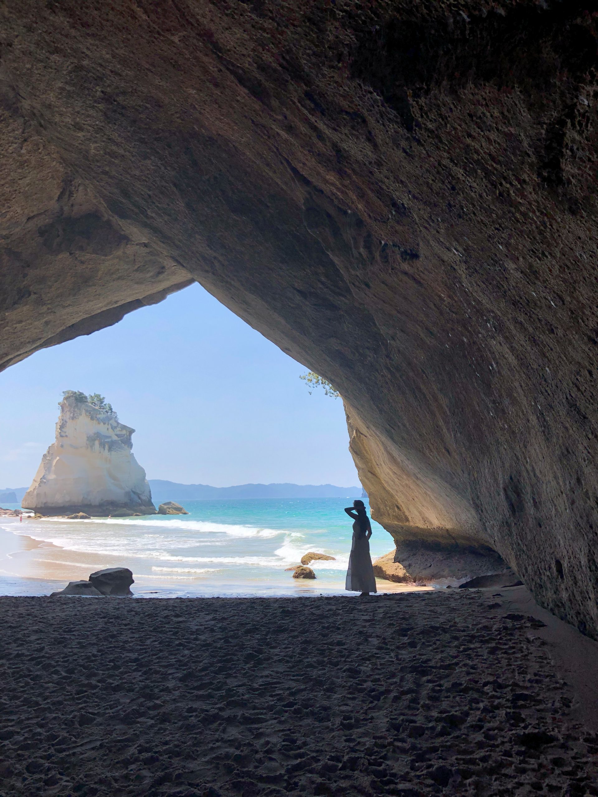 Natürlicher Felstorbogen der Cathedral Cove