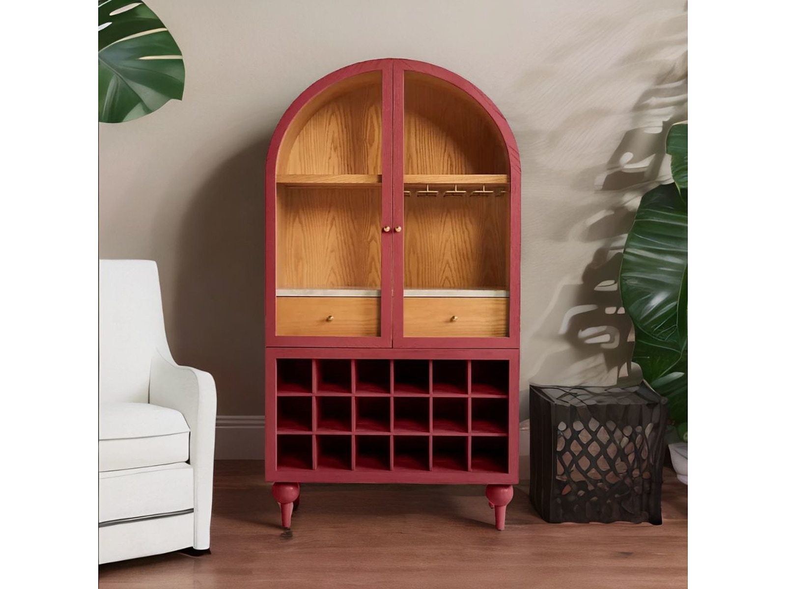 Classic solid wood bar cabinet for home – Furnhands