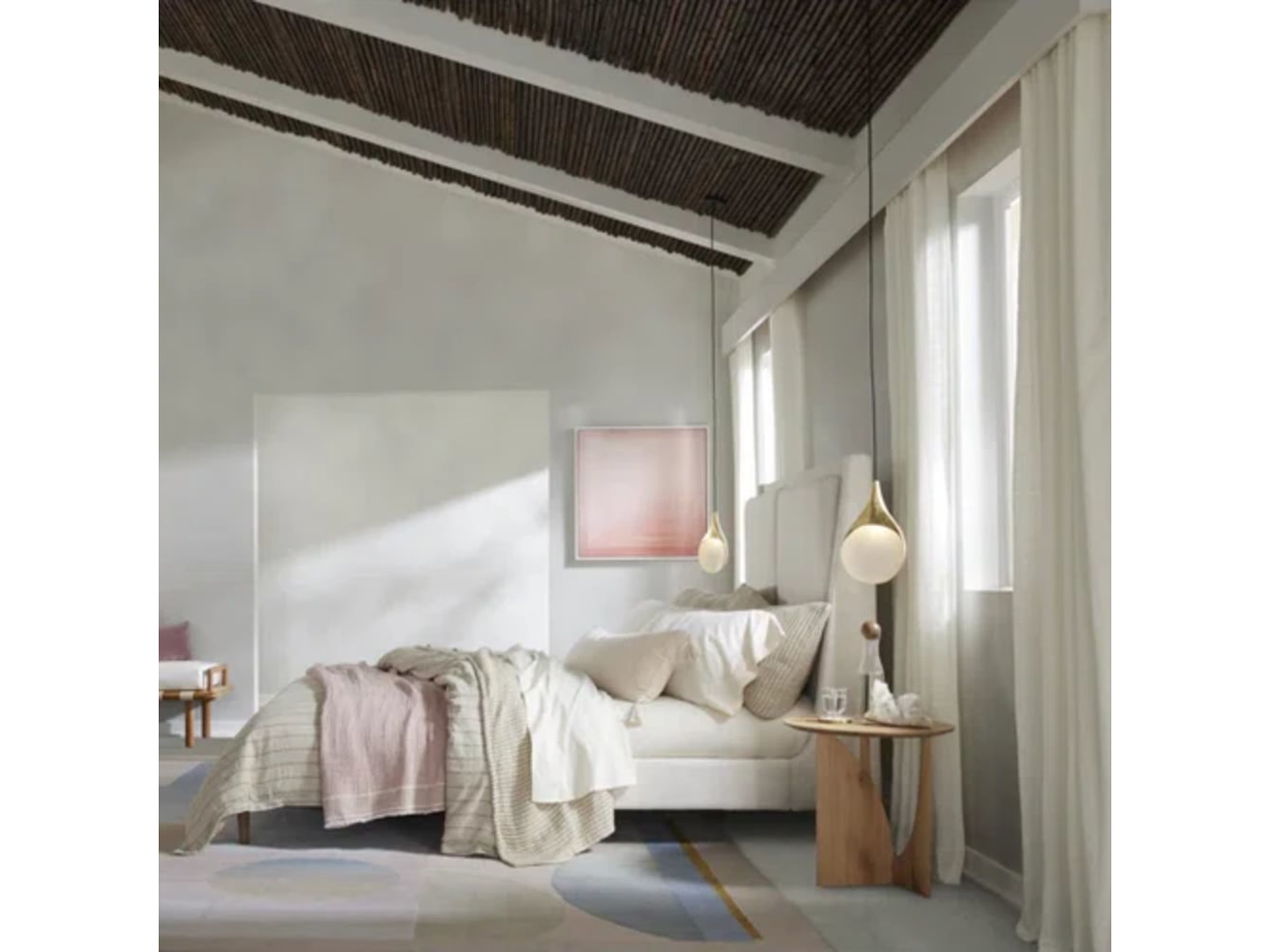 Bangalore Upholstered Wingback Bed | Luxury Bed — alternate view