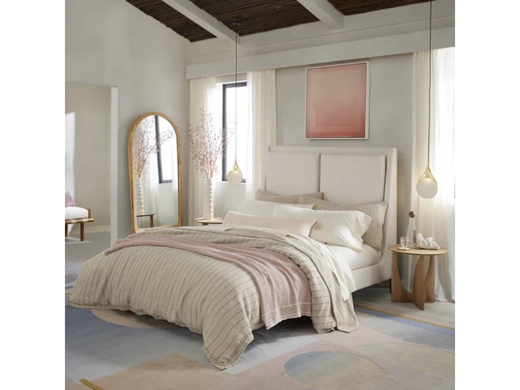 Bangalore Upholstered Wingback Bed | Luxury Bed — view 1