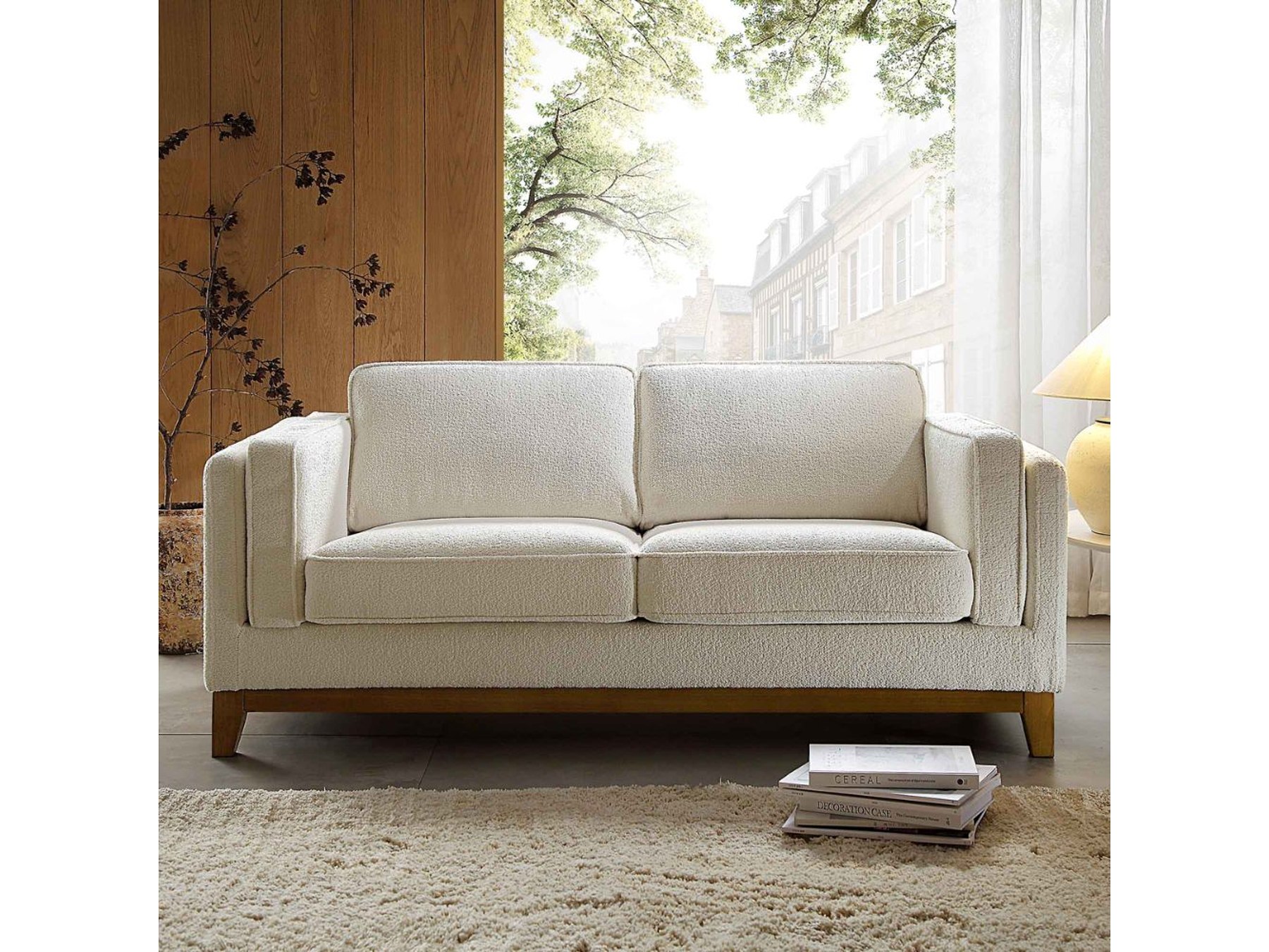 2 Seater Fabric Sofa — alternate view