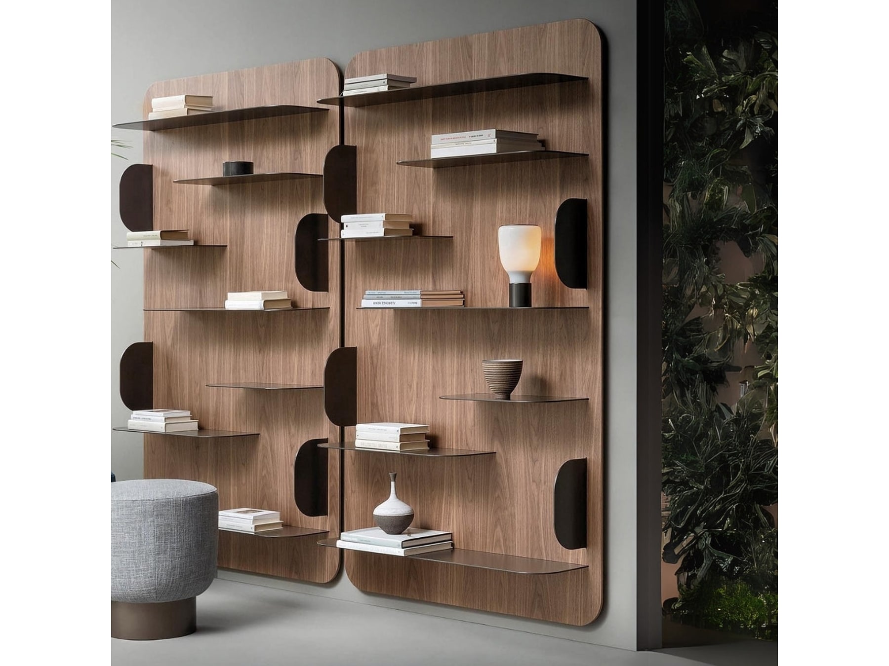 Bookshelf with Italian Luxury Design — view 1