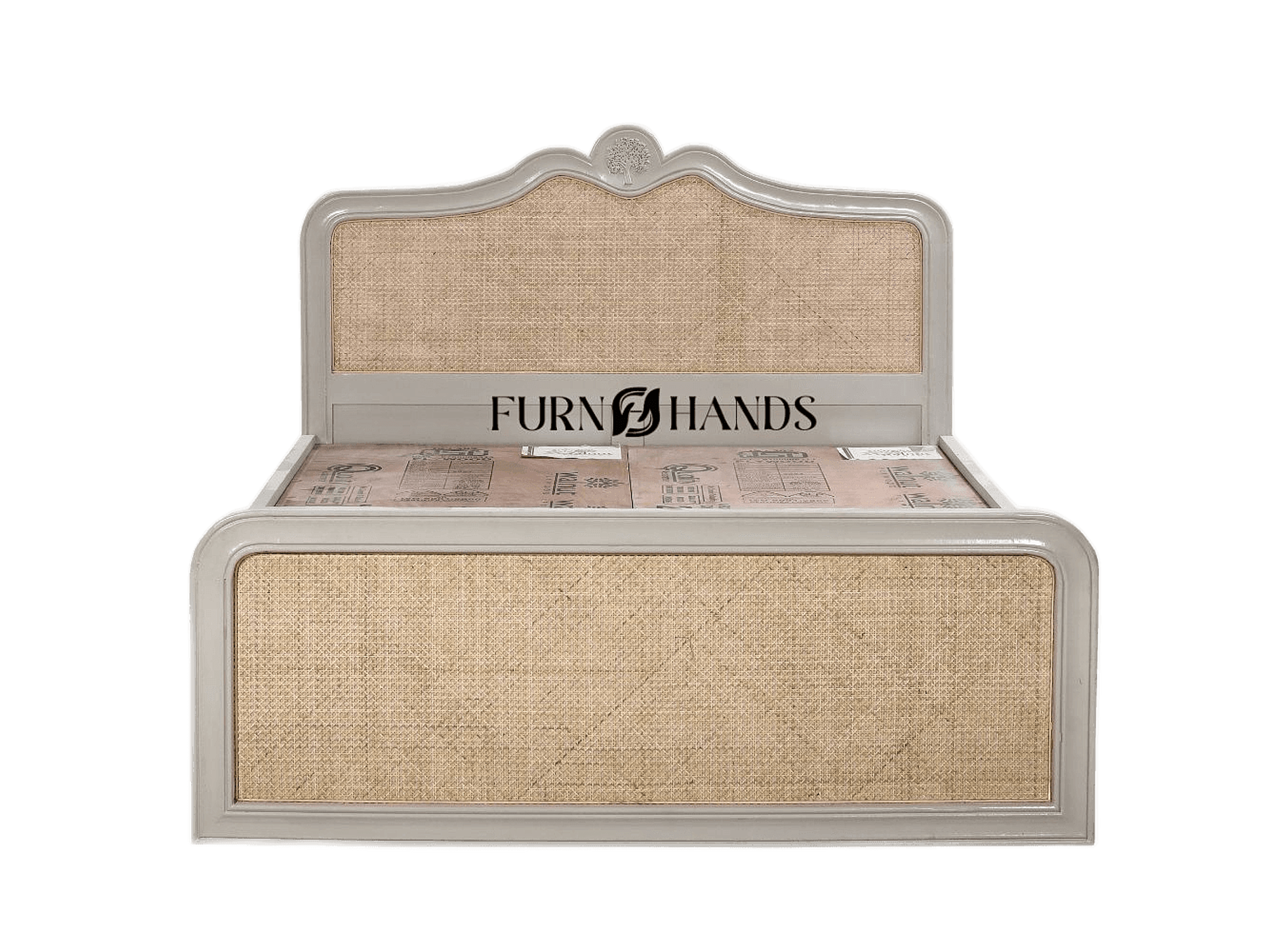 Cane Bed with Wooden Frame – Stylish & Durable Bed for Home — view 1