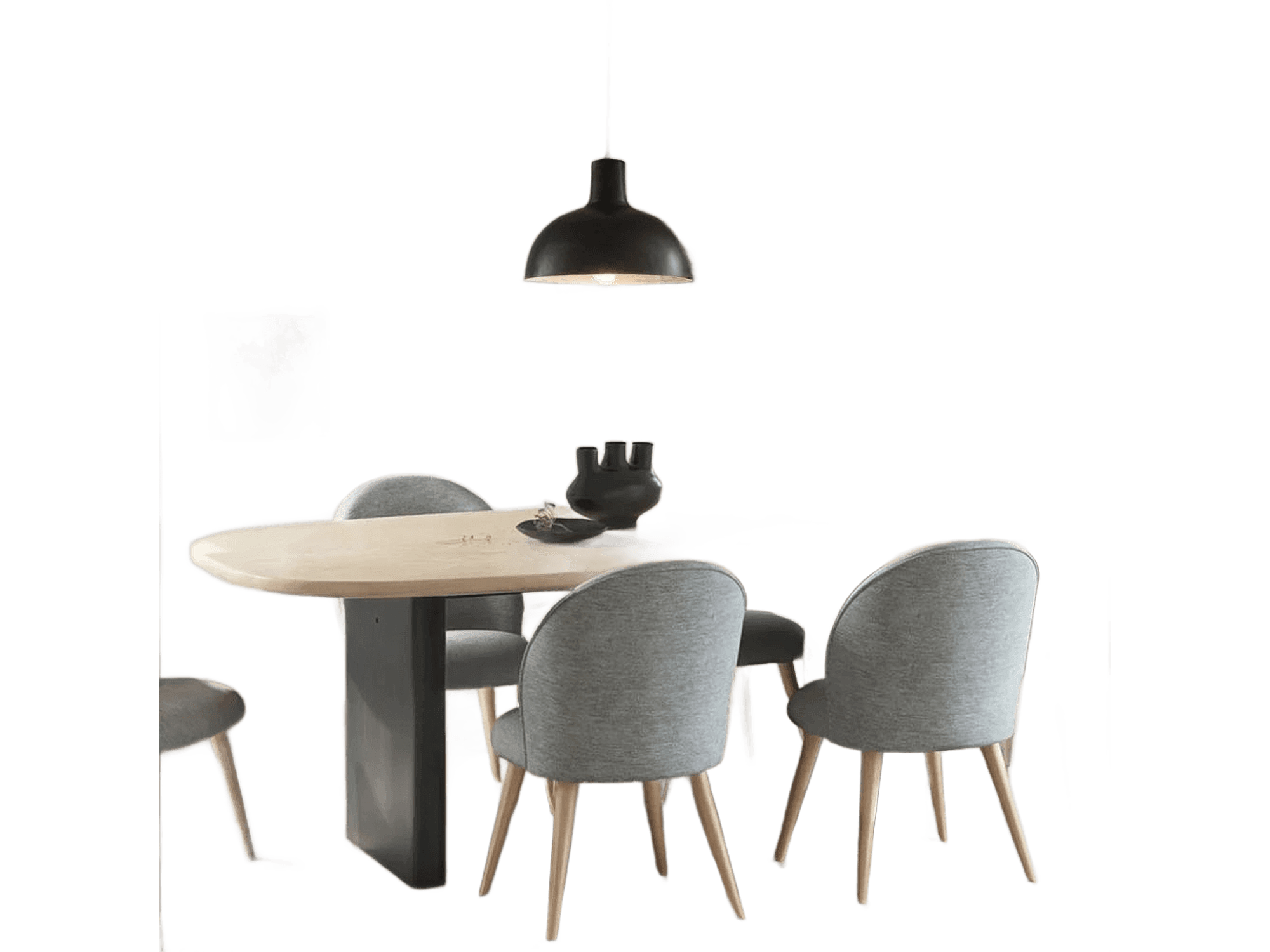 4 seater solid wood dining table set – Furnhands
