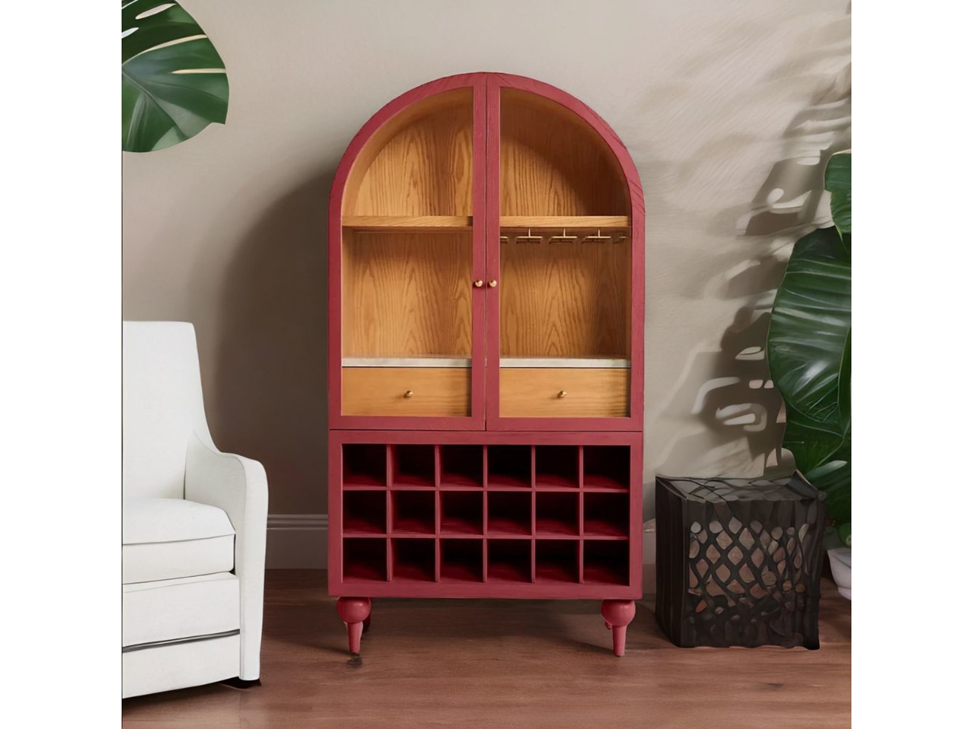Classic solid wood bar cabinet for home – Furnhands