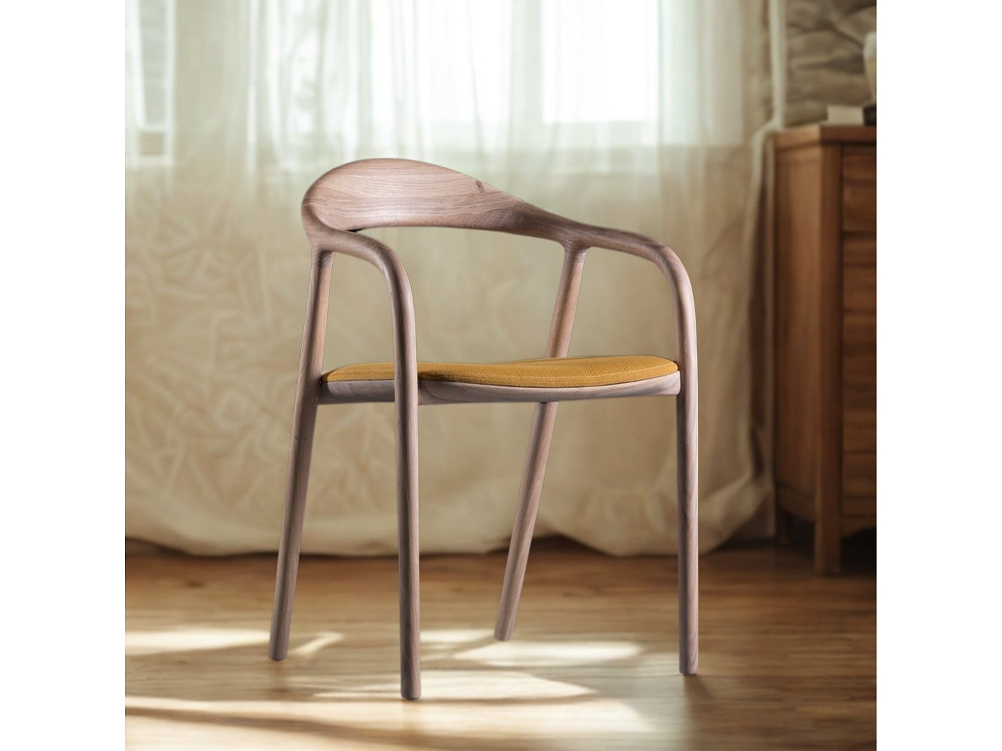 Stylish and Modern Wooden Dining Chair — view 1