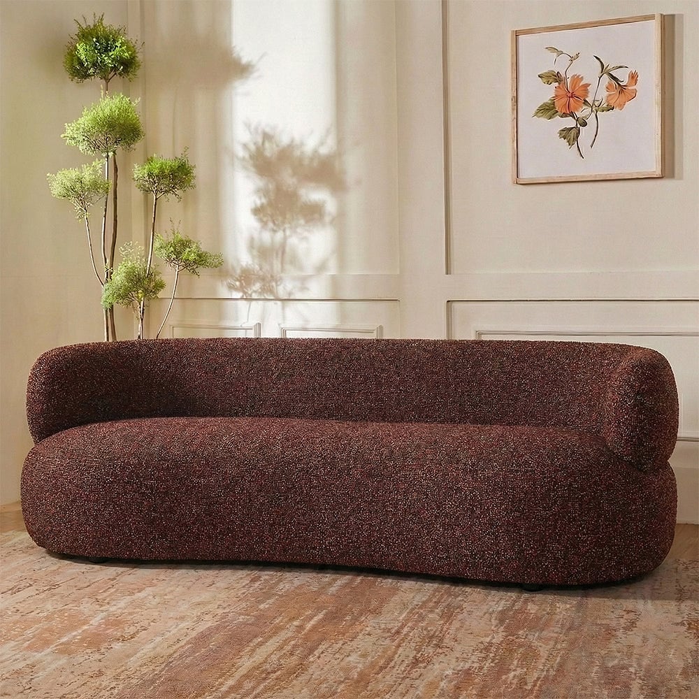 Calmire Arnies Red Upholstered 3 Seater Sofa — view 1