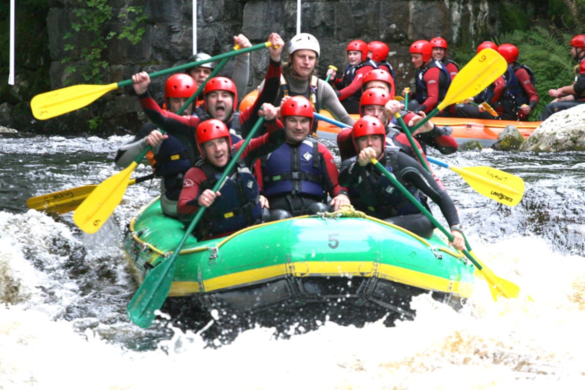 Book white water rafting with adventure Wales 