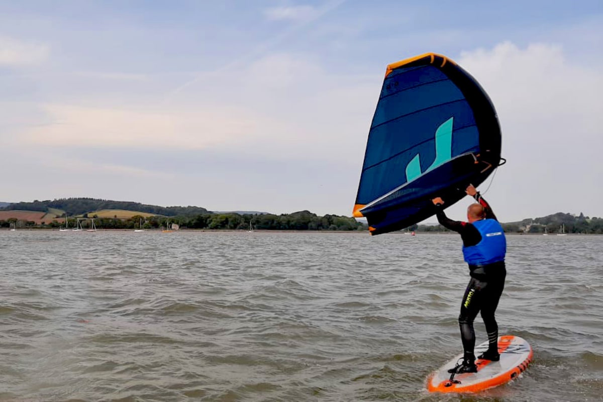 Wing surfing