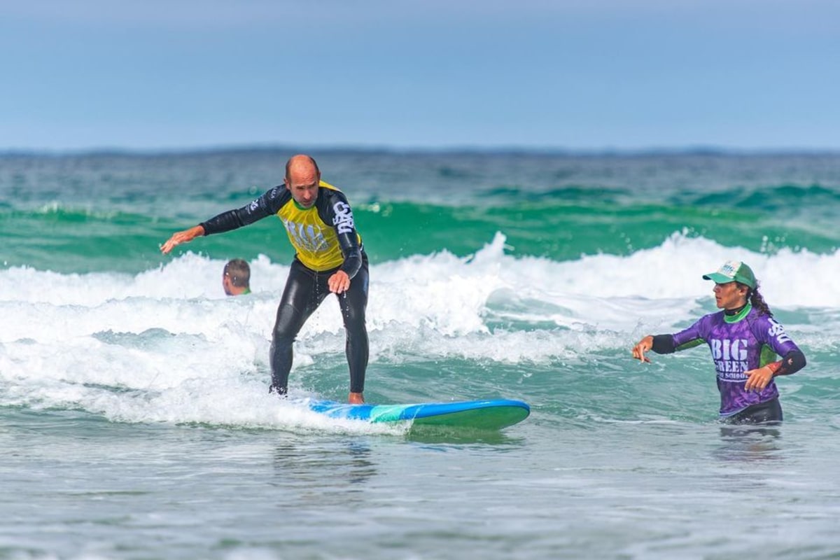 Book surfing with Big Green Surf School